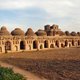 The elephant stables in the Vijayanagara complex in Hampi, Karnataka.
